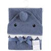 imageHudson Baby Unisex Baby Cotton Animal Face Hooded Towel Chic Bunny One SizeBlue Shark