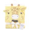 imageHudson Baby Unisex Baby Cotton Animal Face Hooded Towel Chic Bunny One SizeBowtie Giraffe