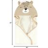imageHudson Baby Unisex Baby Cotton Animal Face Hooded Towel Chic Bunny One SizeCheetah
