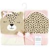 imageHudson Baby Unisex Baby Cotton Animal Face Hooded Towel Chic Bunny One SizeCheetah