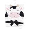imageHudson Baby Unisex Baby Cotton Animal Face Hooded Towel Chic Bunny One SizeCow