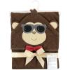 imageHudson Baby Unisex Baby Cotton Animal Face Hooded Towel Chic Bunny One SizeDapper Monkey