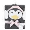 imageHudson Baby Unisex Baby Cotton Animal Face Hooded Towel Chic Bunny One SizeEarmuff Penguin