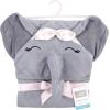 imageHudson Baby Unisex Baby Cotton Animal Face Hooded Towel Chic Bunny One SizeFlower Elephant