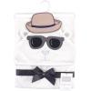 imageHudson Baby Unisex Baby Cotton Animal Face Hooded Towel Chic Bunny One SizeHandsome Bear
