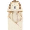 imageHudson Baby Unisex Baby Cotton Animal Face Hooded Towel Chic Bunny One SizeLion 2piece