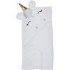 imageHudson Baby Unisex Baby Cotton Animal Face Hooded Towel Chic Bunny One SizeMulticolor Unicorn