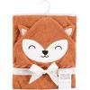 imageHudson Baby Unisex Baby Cotton Animal Face Hooded Towel Chic Bunny One SizeOrange Fox