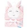 imageHudson Baby Unisex Baby Cotton Animal Face Hooded Towel Chic Bunny One SizePink Bunny