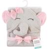 imageHudson Baby Unisex Baby Cotton Animal Face Hooded Towel Chic Bunny One SizePretty Elephant