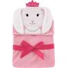 imageHudson Baby Unisex Baby Cotton Animal Face Hooded Towel Chic Bunny One SizePrincess Bunny