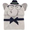 imageHudson Baby Unisex Baby Cotton Animal Face Hooded Towel Chic Bunny One SizeSmart Elephant