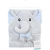 imageHudson Baby Unisex Baby Cotton Animal Face Hooded Towel Chic Bunny One SizeWhite Dots Gray Elephant