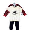 imageHudson Baby Unisex Baby Cotton Hoodie Bodysuit or Tee Top and Pant SetPlaid Moose Toddler
