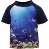 imageHudson Baby Unisex Baby Swim Rashguard SetBoy Coral Reef