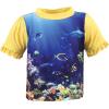 imageHudson Baby Unisex Baby Swim Rashguard SetGirl Coral Reef