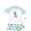 imageHudson Baby Unisex Baby Swim Rashguard SetMint Surfer