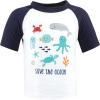 imageHudson Baby Unisex Baby Swim Rashguard SetSea Characters