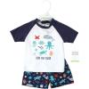 imageHudson Baby Unisex Baby Swim Rashguard SetSea Characters