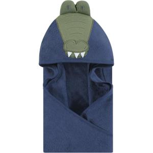 imageHudson Baby Unisex Baby Cotton Animal Face Hooded Towel Chic Bunny One SizeAlligator
