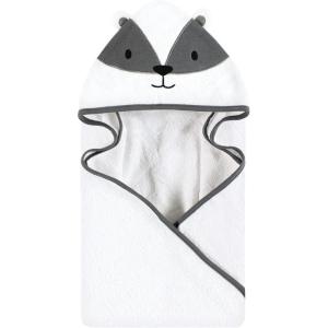 imageHudson Baby Unisex Baby Cotton Animal Face Hooded Towel Chic Bunny One SizeBadger