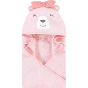 imageHudson Baby Unisex Baby Cotton Animal Face Hooded Towel Chic Bunny One SizeBear Girl