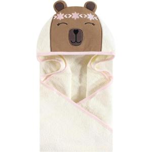 imageHudson Baby Unisex Baby Cotton Animal Face Hooded Towel Chic Bunny One SizeBoho Bear