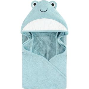 imageHudson Baby Unisex Baby Cotton Animal Face Hooded Towel Chic Bunny One SizeCool Frog