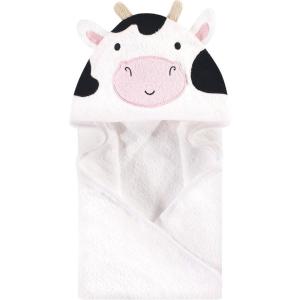 imageHudson Baby Unisex Baby Cotton Animal Face Hooded Towel Chic Bunny One SizeCow
