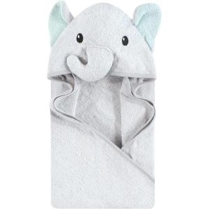 imageHudson Baby Unisex Baby Cotton Animal Face Hooded Towel Chic Bunny One SizeDreamy Elephant
