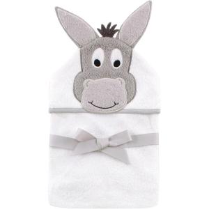imageHudson Baby Unisex Baby Cotton Animal Face Hooded Towel Chic Bunny One SizeHappy Donkey
