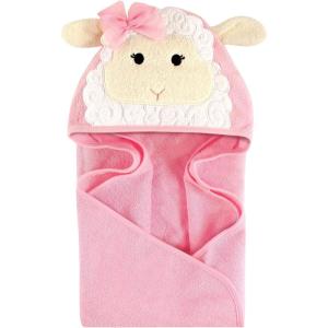 imageHudson Baby Unisex Baby Cotton Animal Face Hooded Towel Chic Bunny One SizeLamb