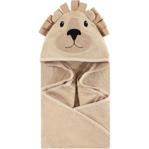 imageHudson Baby Unisex Baby Cotton Animal Face Hooded Towel Chic Bunny One SizeLion