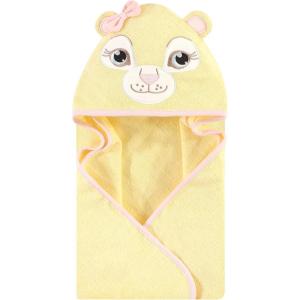 imageHudson Baby Unisex Baby Cotton Animal Face Hooded Towel Chic Bunny One SizeLion Girl