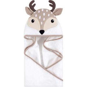 imageHudson Baby Unisex Baby Cotton Animal Face Hooded Towel Chic Bunny One SizeLittle Fawn