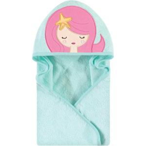 imageHudson Baby Unisex Baby Cotton Animal Face Hooded Towel Chic Bunny One SizeMermaid