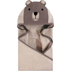 imageHudson Baby Unisex Baby Cotton Animal Face Hooded Towel Chic Bunny One SizeModern Bear