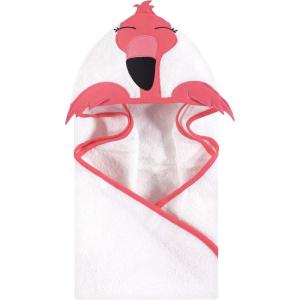 imageHudson Baby Unisex Baby Cotton Animal Face Hooded Towel Chic Bunny One SizeModern Flamingo