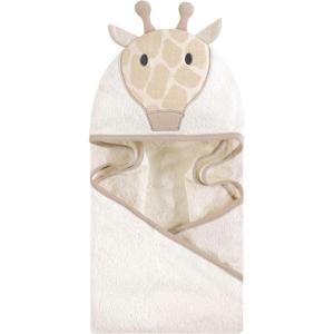 imageHudson Baby Unisex Baby Cotton Animal Face Hooded Towel Chic Bunny One SizeModern Giraffe