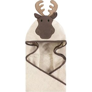 imageHudson Baby Unisex Baby Cotton Animal Face Hooded Towel Chic Bunny One SizeModern Moose