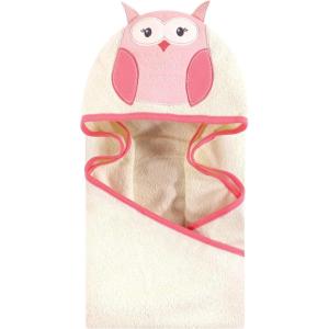 imageHudson Baby Unisex Baby Cotton Animal Face Hooded Towel Chic Bunny One SizeModern Owl
