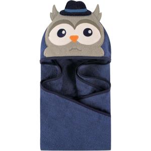 imageHudson Baby Unisex Baby Cotton Animal Face Hooded Towel Chic Bunny One SizeMr Owl