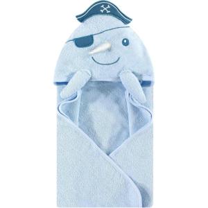 imageHudson Baby Unisex Baby Cotton Animal Face Hooded Towel Chic Bunny One SizeNarwhal