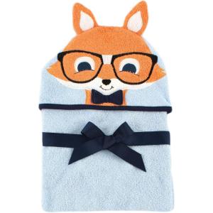 imageHudson Baby Unisex Baby Cotton Animal Face Hooded Towel Chic Bunny One SizeNerdy Fox
