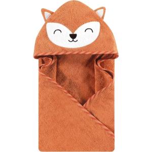 imageHudson Baby Unisex Baby Cotton Animal Face Hooded Towel Chic Bunny One SizeOrange Fox