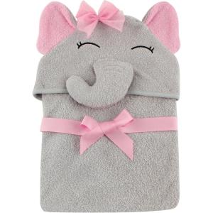 imageHudson Baby Unisex Baby Cotton Animal Face Hooded Towel Chic Bunny One SizePretty Elephant