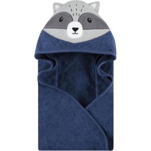 imageHudson Baby Unisex Baby Cotton Animal Face Hooded Towel Chic Bunny One SizeRaccoon
