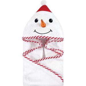 imageHudson Baby Unisex Baby Cotton Animal Face Hooded Towel Chic Bunny One SizeSnowman