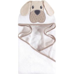 imageHudson Baby Unisex Baby Cotton Animal Face Hooded Towel Chic Bunny One SizeTan Puppy