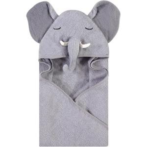 imageHudson Baby Unisex Baby Cotton Animal Face Hooded Towel Chic Bunny One SizeTusks Elephant